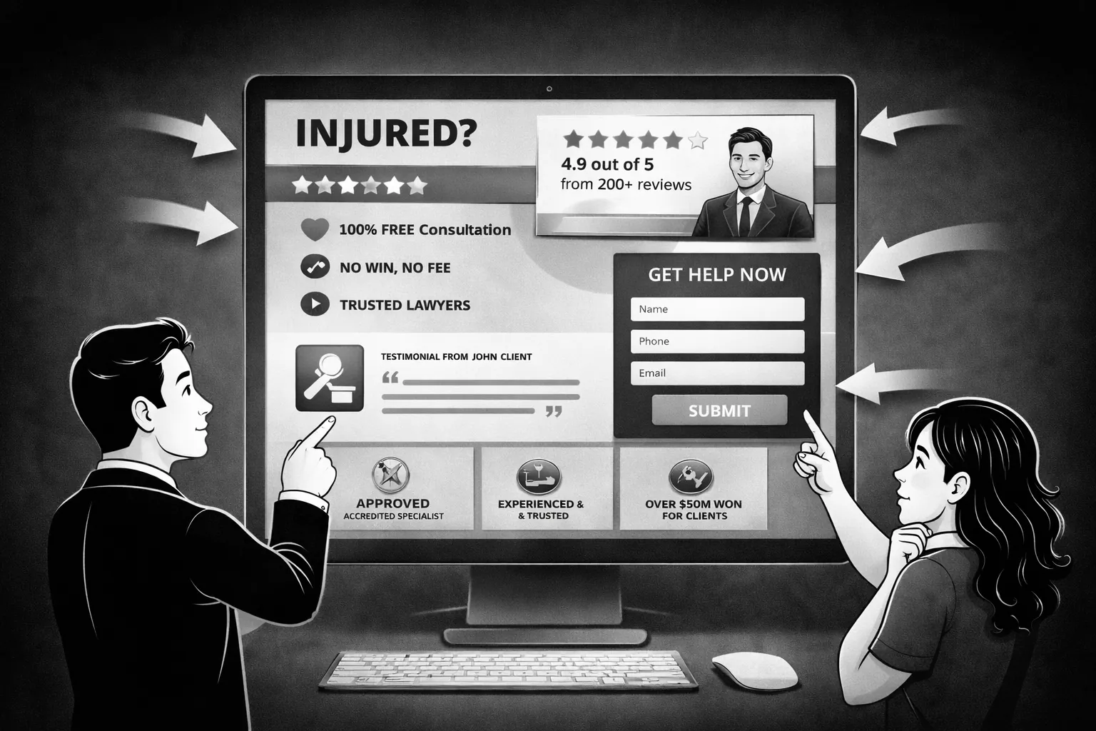 How Personal Injury Firms Should Optimise Landing Pages for PPC Traffic