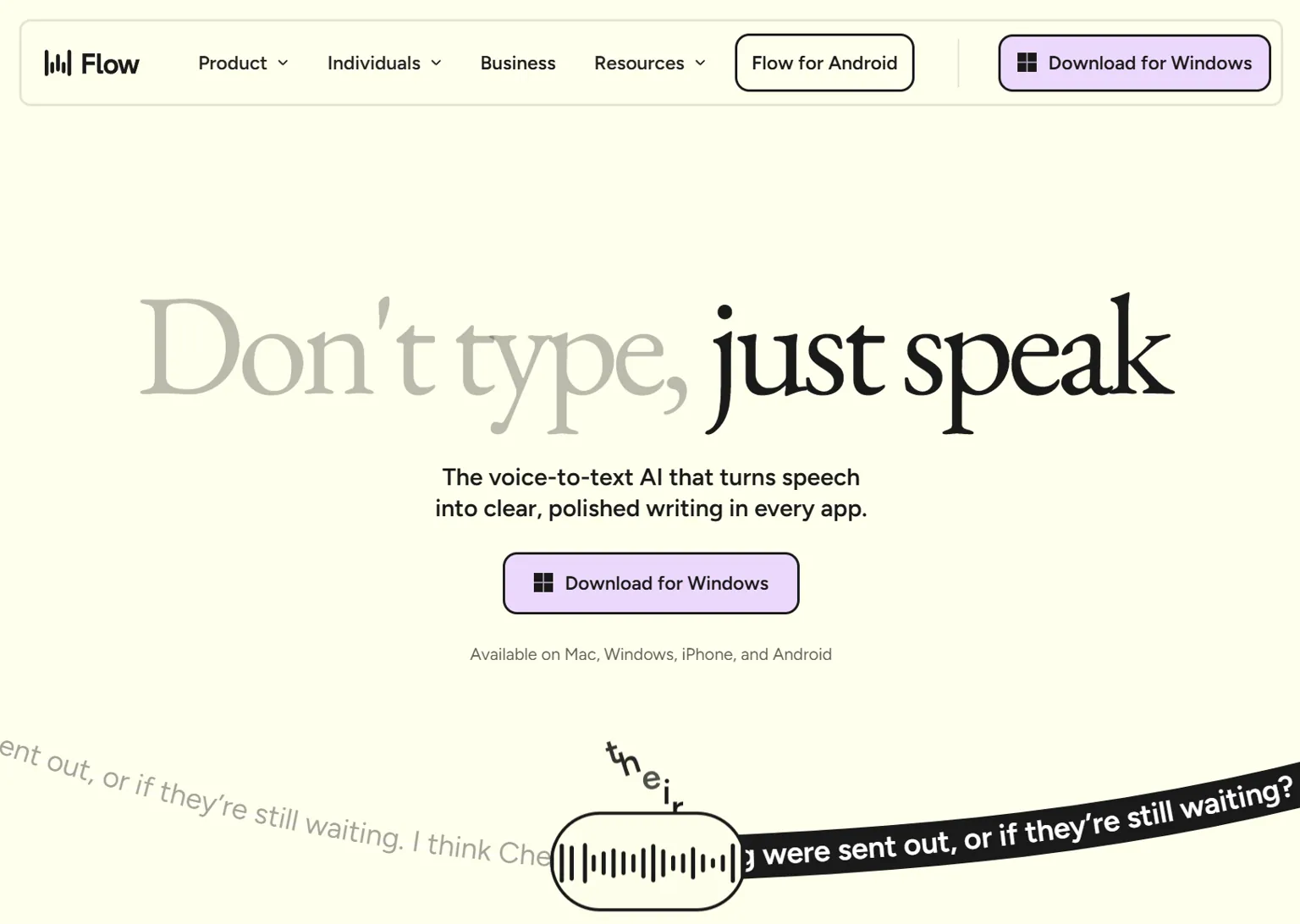 Wispr Flow voice dictation tool for law firm content writing