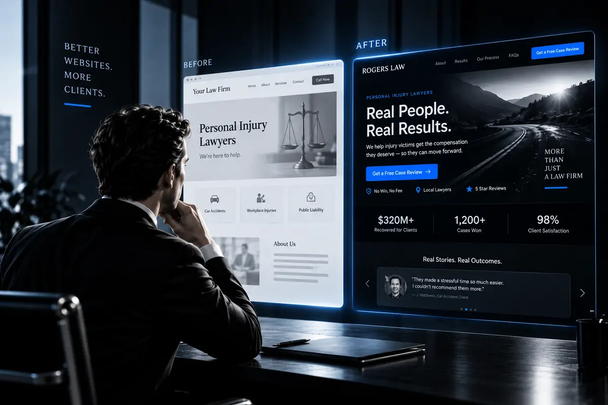 What Do the Best Personal Injury Law Firm Websites Do Differently? Ten Sites Scored Above the Fold