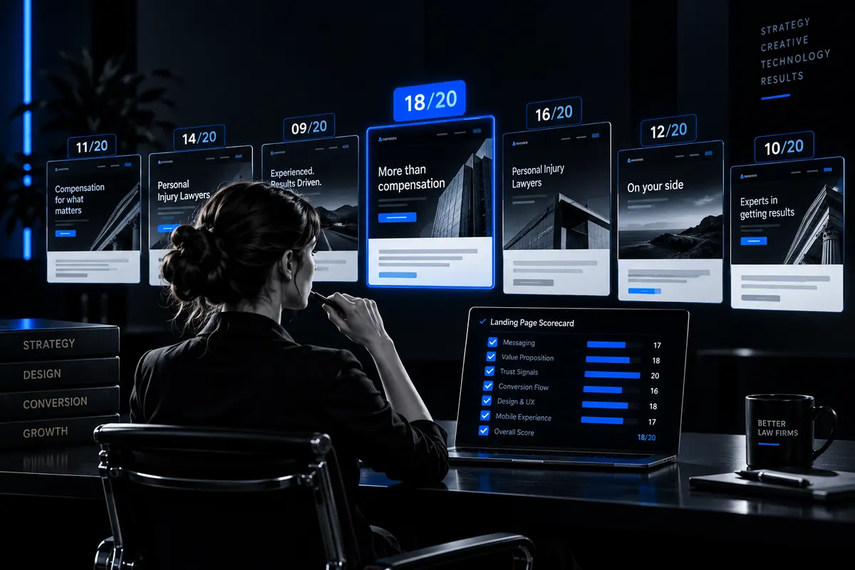 The Best Law Firm Landing Pages? 12 Australian Pages Scored Out of 20