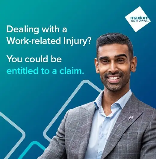Maxiom Injury Lawyers Meta ad for personal injury, saved from the Ad Library